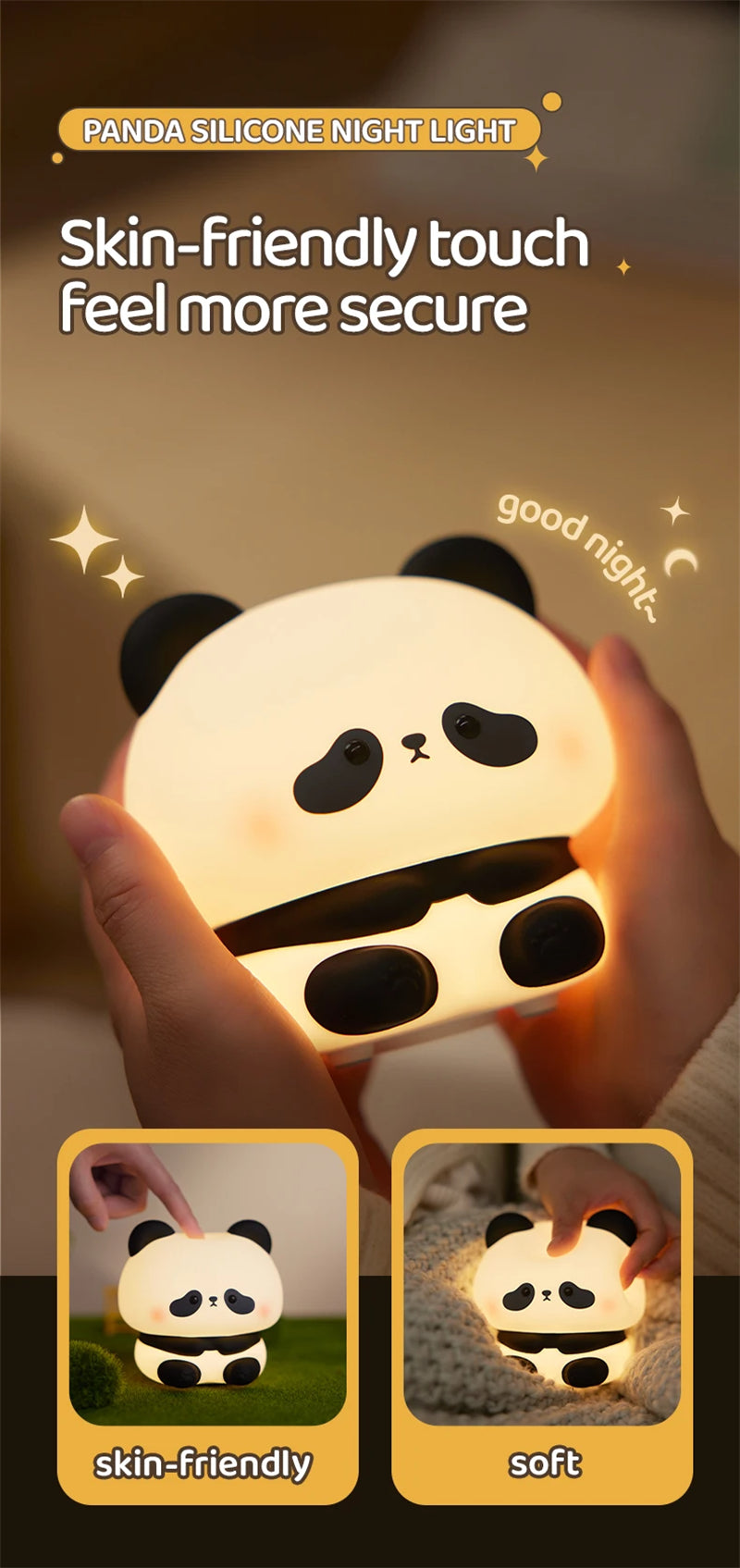 Panda LED Bedroom Night Lamp Decoration